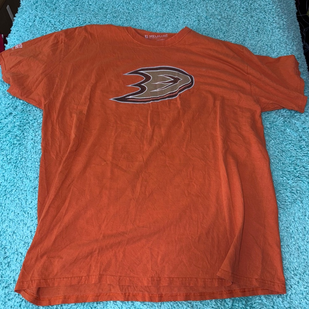 Mens Orange T Shirt XL Melmarc‎ JMG Power Play